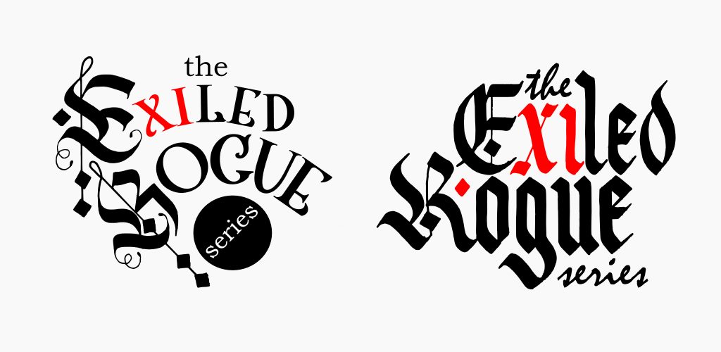 exiled rogue calligraphy logo process 04